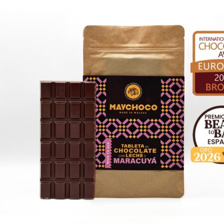 55% Peruvian Cocoa with Milk and Passion Fruit Tablet