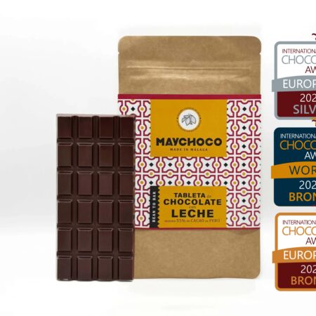 Tableta 55% Cacao Peruano con Leche