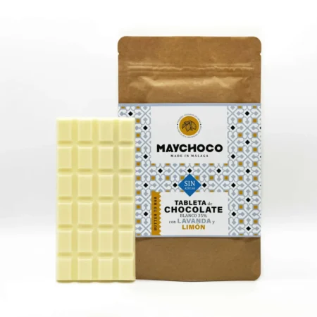 MAYCHOCO blanco lavanda y limón con tableta