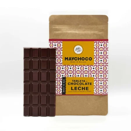 MAYCHOCO milk chocolate 55 Peru with bar