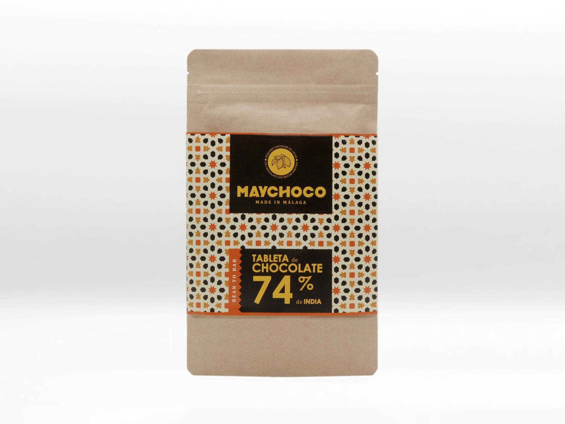 Tableta de Chocolate 74% India - Imagen 2