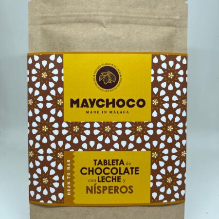 Tableta 55% Cacao Peruano con Leche y Nísperos - 'Dark Milk'